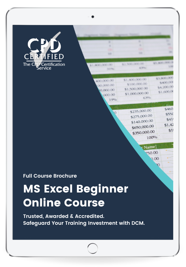 Get the MS Excel Beginner Course Brochure & 2024  Timetable Instantly